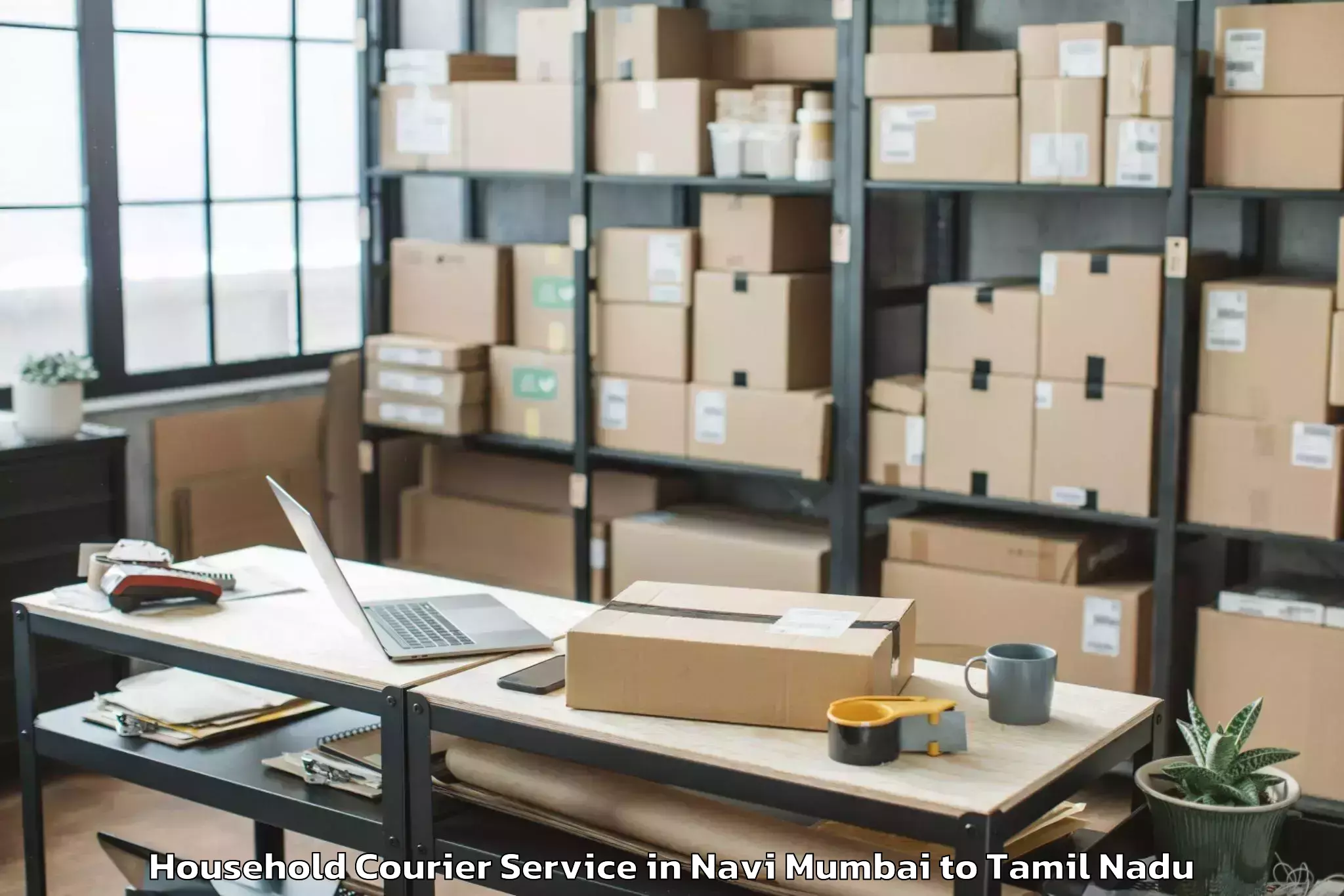 Navi Mumbai to Vettaikkaranpudur Household Courier Booking